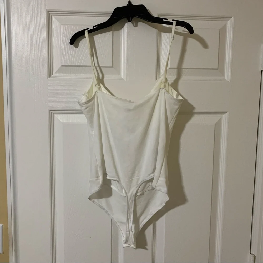 NWT Free People Ivory‎ Bodysuit Top Chic Casual Minimalist